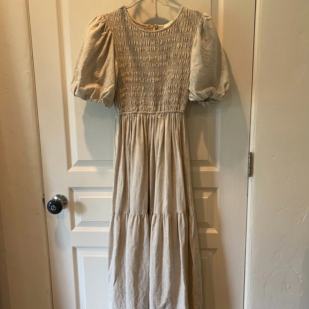 DISSH Ember Natural Linen Dress size 2 - Picture 2 of 10